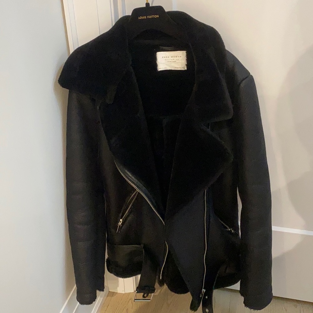 Zara shearling coat